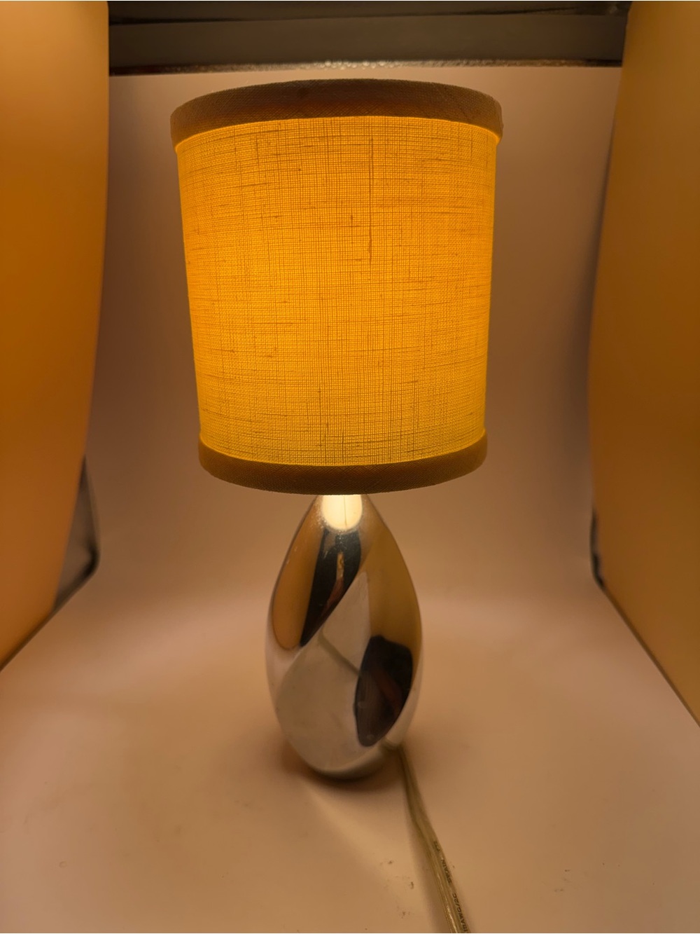 Vintage Nambé "Mini Kurv" Accent Lamp by Karim Rashid – 11" Polished Alloy